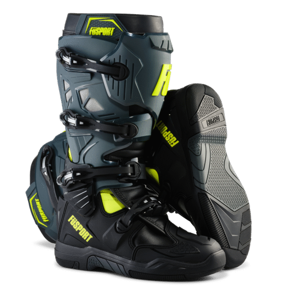 FüSport XP2 motocross boots – fluro grey black