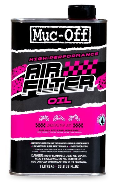 Muc-Off motorcycle air filter oil 1 litre can
