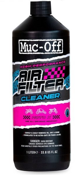 Muc-Off biodegradable motorcycle air filter cleaner 1 litre bottle