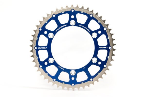 Mino Fusion dual-ring rear sprocket blue for Yamaha