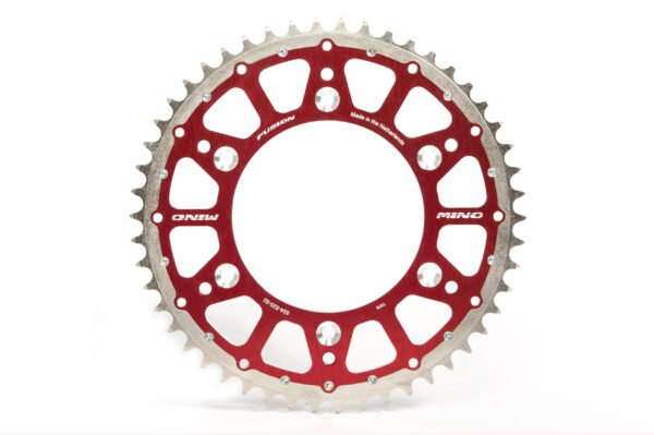 Mino Fusion dual-ring rear sprocket red for Beta Honda