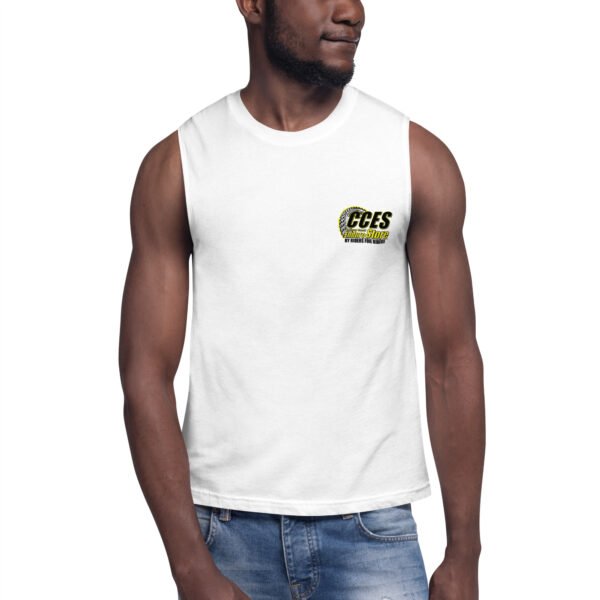 CCES Unisex Muscle Shirt White